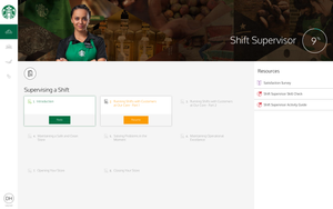 Course dashboard view for Fathom LMS