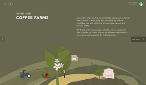 Screenshot from Coffee Explorer course from Starbucks